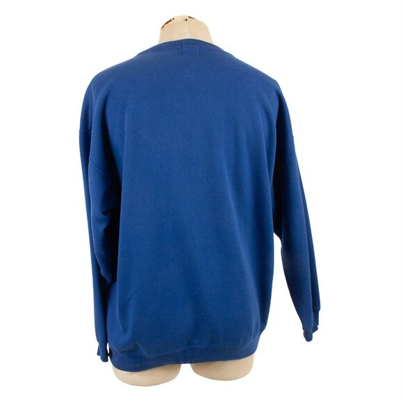 Vintage 90s GAP Blue Crewneck Sweatshirt – Men’s Size Large - Sweater - Picture 4 of 6